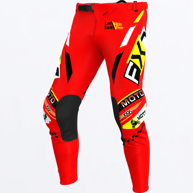 Motorcycle Gear Bundle - motocross pants red Children teenagers adults