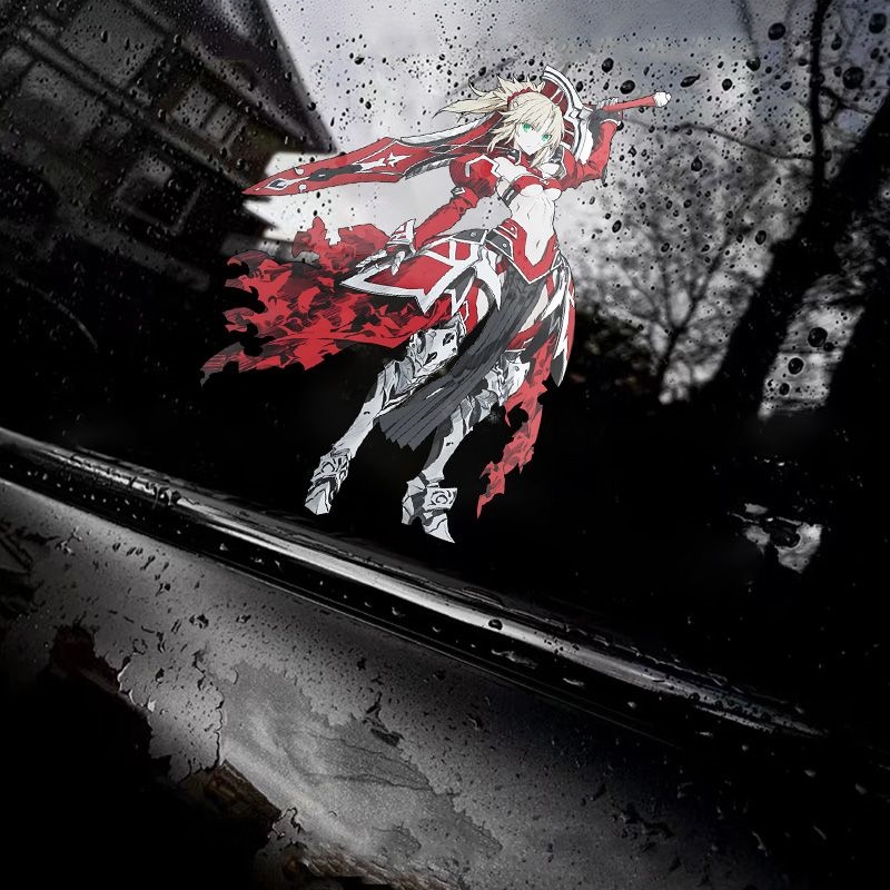 Motorcycle Gear Outlet - Fate Mordred Car Stickers Anime Figure