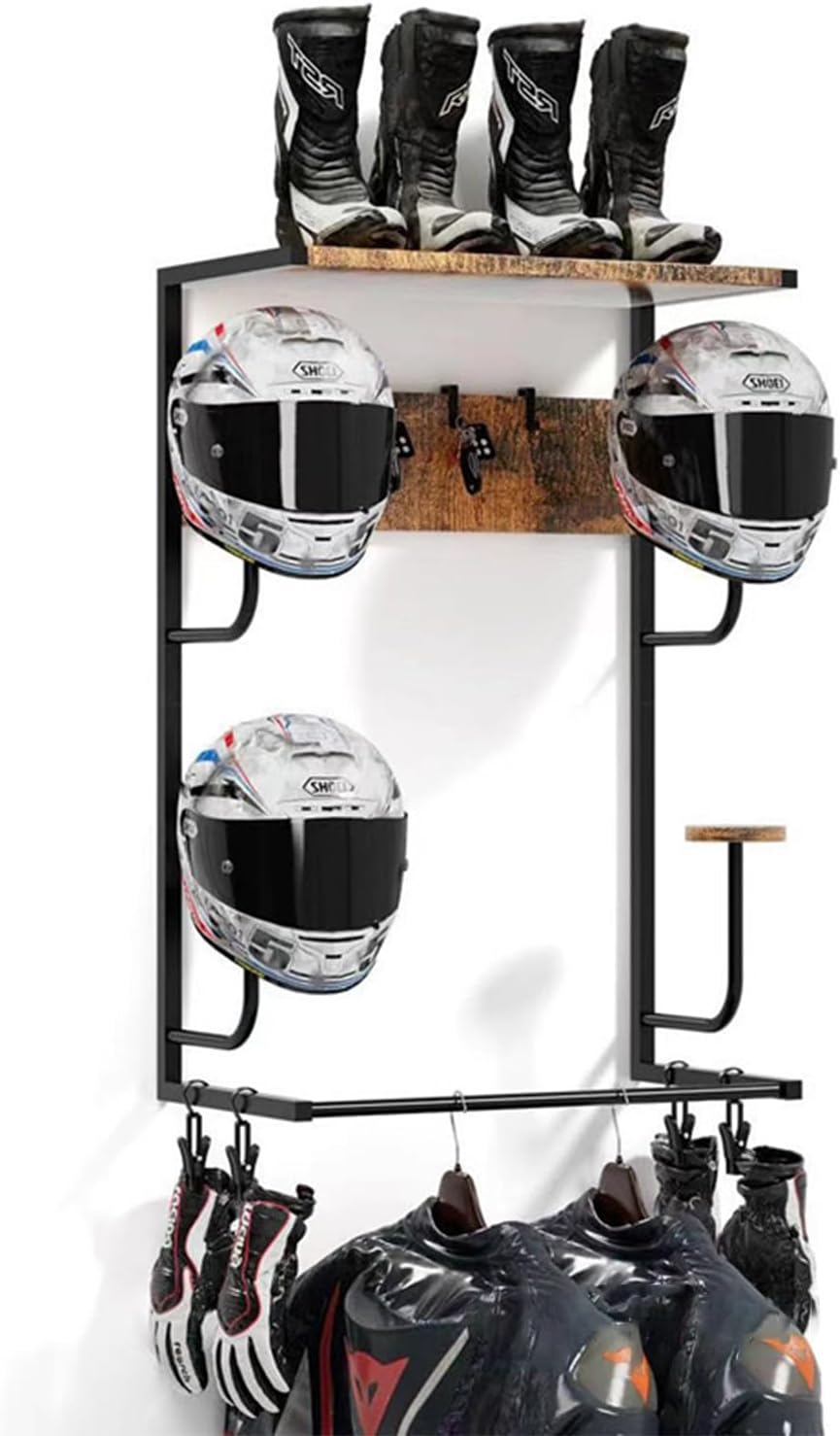 Motorcycle Gear Helmets - Motorcycle Helmet Holder, Wall Mounted Helmet