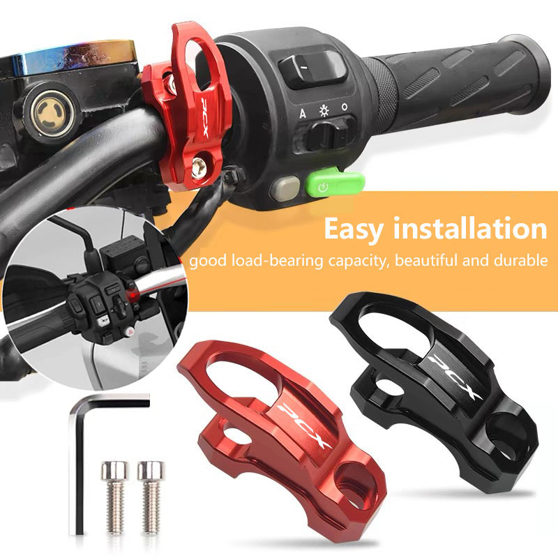 Motorcycle Gear Hanger - Universal 22mm Motorcycle Handlebar Hook Helmet