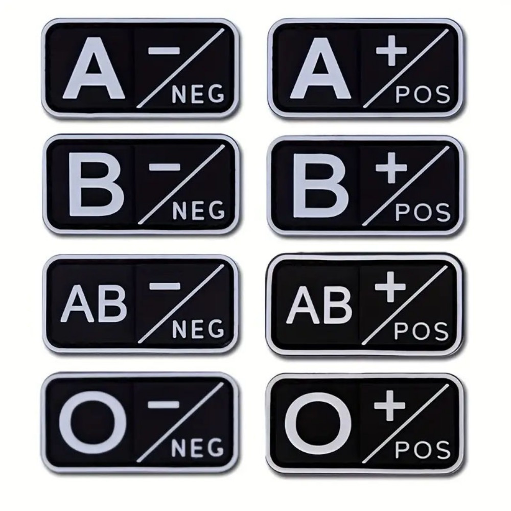 Motorcycle Gear Deals - Tactical Blood Type Sticker Set 8