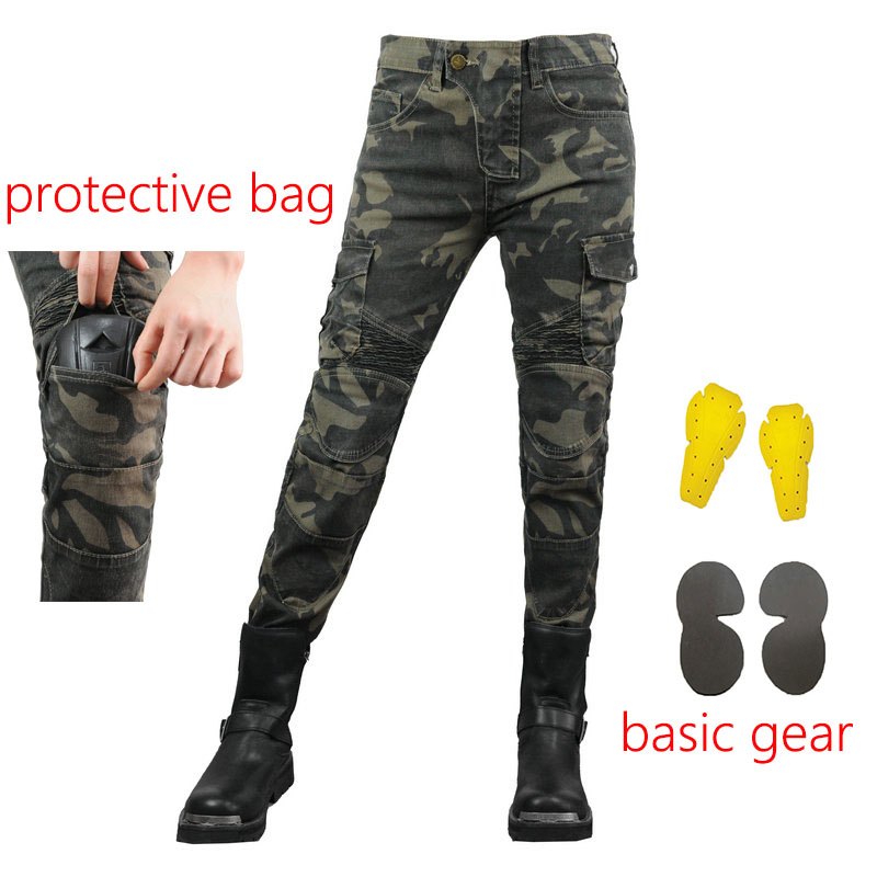 Women Jeans Camouflage Motorcy - Motorcycle Gear Testing 评论和价格