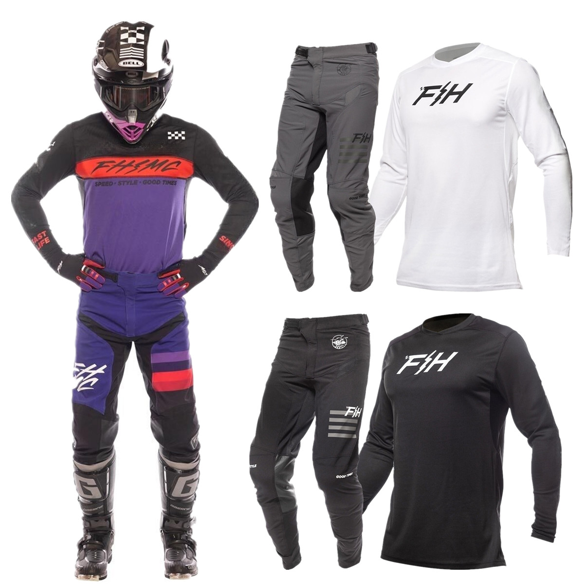 2026 FH Motocross Gear Set Top - Motorcycle Gear Bundle 评论和价格