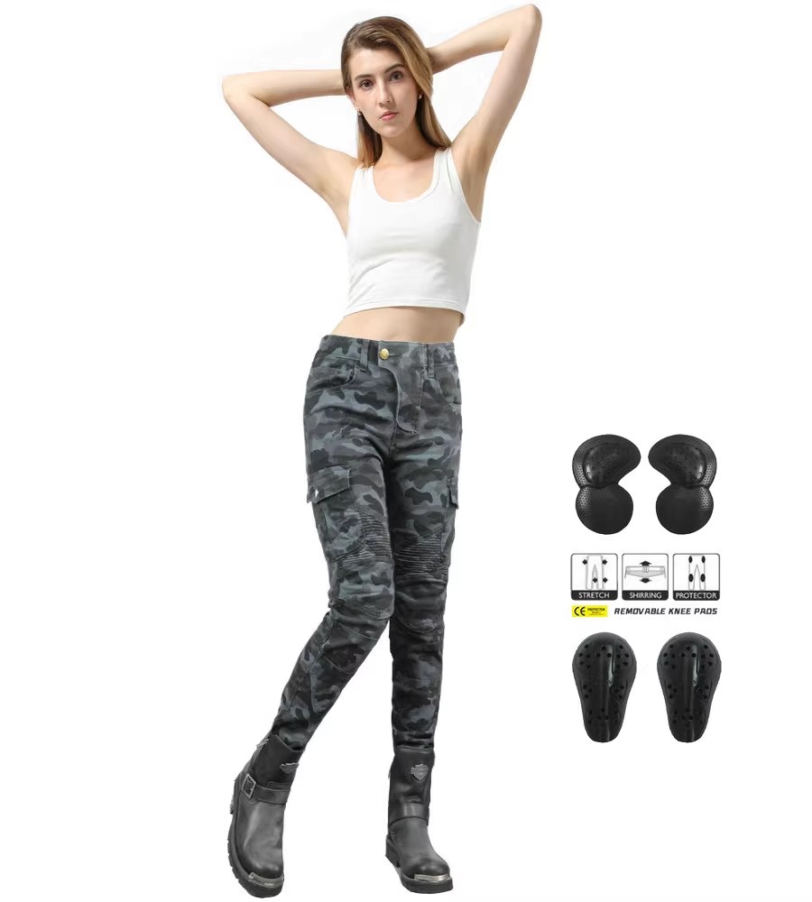 Women Jeans Camouflage Motorcy - Motorcycle Gear Testing 评论和价格