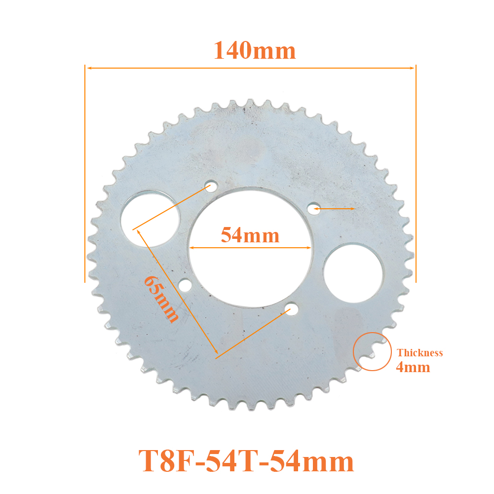 T8F 54T Chain Plate 54mm 54 To - Motorcycle Gear Bundle 评论和价格