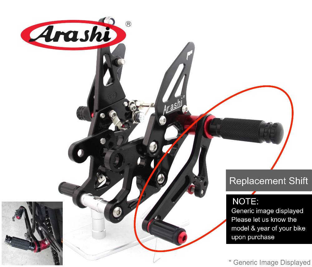 Arashi Adjustable Rearsets Rep - Motorcycle Gear Selector 评论和价格