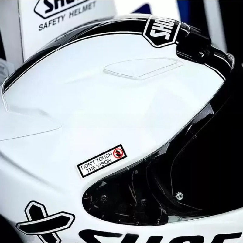 Helmet Warning Sticker Set 2PC - Motorcycle Gear Deals 评论和价格