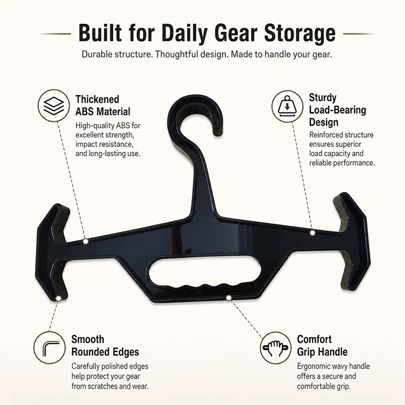 Heavy-Duty Tactical Gear Displ - Motorcycle Gear Hanger 评论和价格