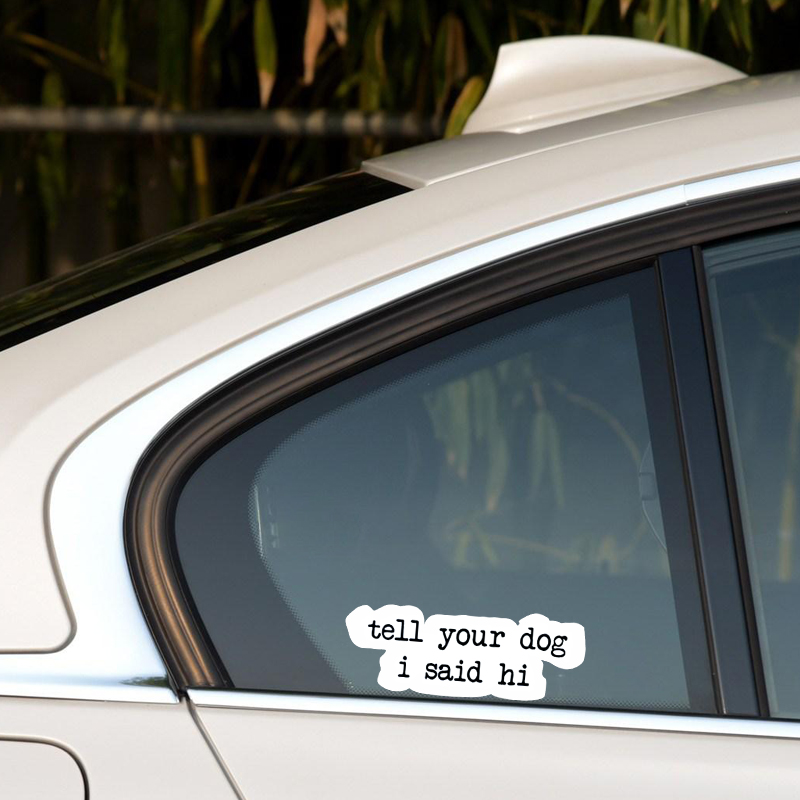 Creative text stickers tell yo - Motorcycle Gear For Dogs 评论和价格