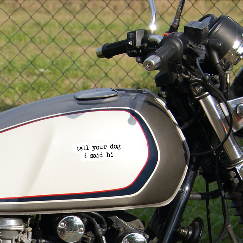 Creative text stickers tell yo - Motorcycle Gear For Dogs 评论和价格