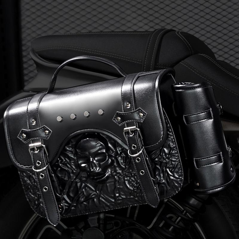 1pc Skull Motorcycle Side Bag  - Motorcycle Gear Essentials 评论和价格