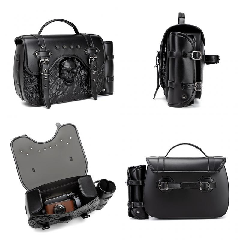 1pc Skull Motorcycle Side Bag  - Motorcycle Gear Essentials 评论和价格