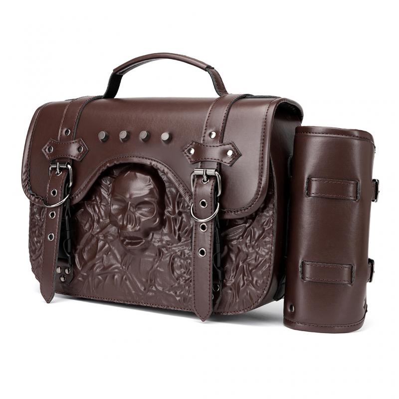 1pc Skull Motorcycle Side Bag  - Motorcycle Gear Essentials 评论和价格