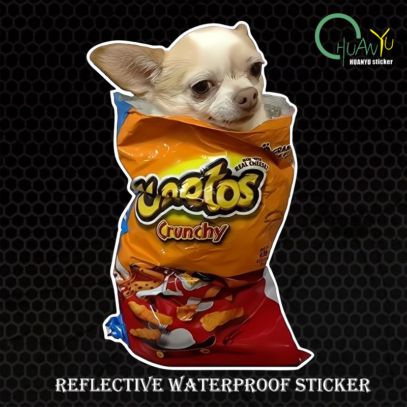 Cute puppy reflective sticker  - Motorcycle Gear Outlet 评论和价格